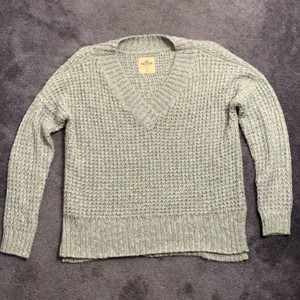 This is a hollister sweater that is a size small.